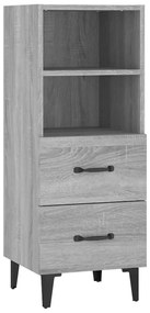 vidaXL Ντουλάπι Γκρι Sonoma 34,5x34x90 εκ. από Επεξεργασμένο Ξύλο