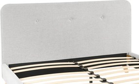 Κρεβάτι διπλό Restel pakoworld ύφασμα γκρι 160x200εκ