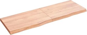 vidaXL Πάγκος Μπάνιου Αν. Καφέ 120x40x(2-4) εκ. Επεξεργ. Μασίφ Ξύλο