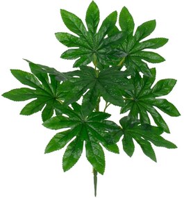 Τεχνητό Κλαδί-Φυτό Fatsia 78283 36cm Green GloboStar Πλαστικό, Ύφασμα