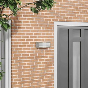 Φωτιστικό Τοίχου Για Εξωτερικούς Χώρους Ασημί 32 x 10 x 10 εκ