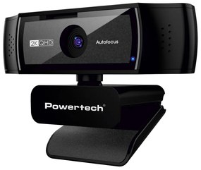POWERTECH web camera PT-1428, 5MP, 2K QHD, αυτόματη εστίαση, 1.5m, μαύρη