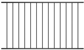 vidaXL Πάνελ Περίφραξης από Ατσάλι με Ηλεκτροστατική Βαφή Πυρίτιδας 1,63x1,25 μ. Μαύρο