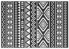 vidaXL Χαλί εξωτερικού χώρου ARAKIL Μαύρο 160x230 cm PP