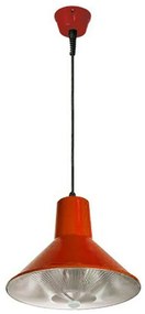 Φωτιστικό Οροφής Καμπάνα R027DL Φ310 Ε27 MAX 36W Red Aca Metal, Glass