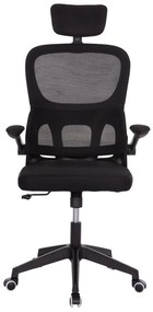 Καρέκλα Γραφείου BASTON C18236.01 με Μαύρο MESH &amp; PP Σκελετός 64x60x117-127Υεκ. 64x60x127 εκ.