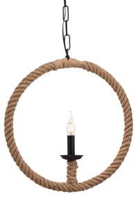 Φωτιστικό Οροφής Vintage 563461PCR Natural Rope, Metal
