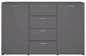 vidaXL Μπουφές Γκρι 120 x 35,5 x 75 εκ. από Επεξ. Ξύλο