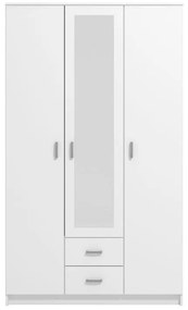 Ντουλάπα Hana 3K2FO Λευκό 120x52x205 εκ. 120x52x205 εκ.