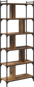 vidaXL Βιβλιοθήκη 5 επιπέδων 76 x 32 x 192 εκ. Επεξεργασμένο Ξύλο