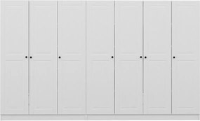 Επταφυλλη Ντουλαπα Λευκο KALEO MEBRAN 52x270x206