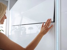 Κρεβάτι - ντουλάπα Concept Pro Lenart AH103, Διπλό, Άσπρο, 180x200, Πλαστικοποιημένη μοριοσανίδα, Τάβλες για Κρεβάτι, 191x228x217cm | Epipla1.gr