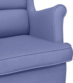 vidaXL πολυθρόνα τζιν μπλε 74x84x100 cm ύφασμα