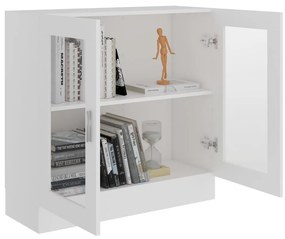 Βιτρίνα Λευκή 82,5 x 30,5 x 80 εκ. Επεξ. Ξύλο - Λευκό