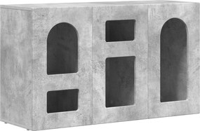 vidaXL Πλαϊνό γραφείο Σκυρόδεμα Γκρι 100 x 35 x 59 εκ