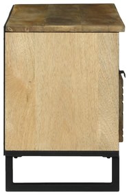 vidaXL Ντουλάπα τηλεόρασης - 100 x 33.5 x 46 εκ., φτιαγμένη από μασίφ ξύλο μάνγκο.