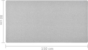 vidaXL Χαλί Διάδρομος Ανοιχτό Γκρι 80 x 150 εκ.