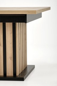 LAMELLO extension table, artisan oak / black
