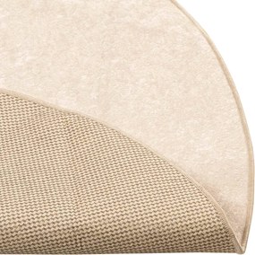 vidaXL Χαλί Runner MARSA Κρεμ Ø 120 cm Πολυέστερ και PVC