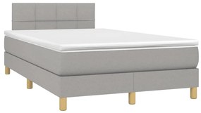 ΚΡΕΒΑΤΙ BOXSPRING ΜΕ ΣΤΡΩΜΑ ΑΝΟΙΧΤΟ ΓΚΡΙ 120X200 ΕΚ. ΥΦΑΣΜΑΤΙΝΟ 3140601