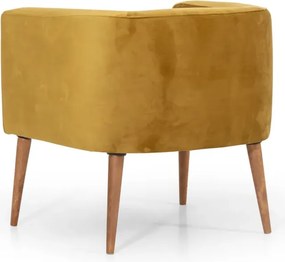 Stewehome Πολυθρόνα με ξύλινα πόδια 60x55x55 cm
