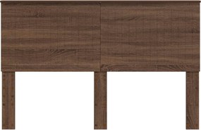vidaXL Κεφαλάρι με κεφαλάρι Καφέ δρυς 150 cm Επεξεργασμένο ξύλο