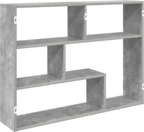 vidaXL Ράφι Τοίχου Επιτοίχιο Γκρι 95 x 20 x 69,5 εκ.