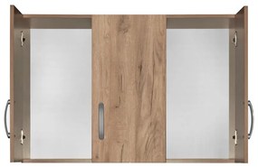 Πατάρι ντουλάπας Zelia pakoworld τρίφυλλο oak 90x42x60εκ
