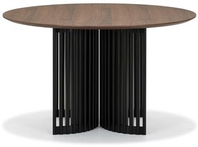 Τραπέζι Springfield 220, Καφέ, Μαύρο, 76cm, Ινοσανίδες μέσης πυκνότητας, Φυσικό ξύλο καπλαμά | Epipla1.gr