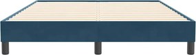 vidaXL Box Spring Κρεβάτι χωρίς στρώμα Σκούρο μπλε Βελούδινο