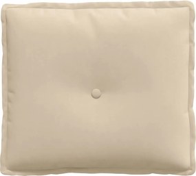 vidaXL Μαξιλάρι Πλάτης Κρεμ 50 x 45 εκ. Ύφασμα Μικροΐνας