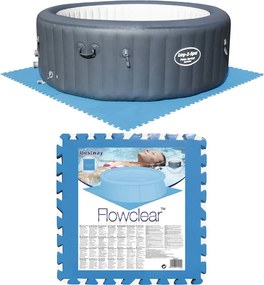Bestway Προστατευτικό Πάτωμα Πισίνας 8 τεμ. Μπλε 58220