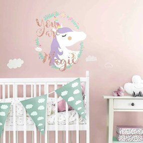 Παιδικό Αυτοκόλλητο Τοίχου RoomMates Μονόκερος RΜΚ3627