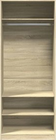 vidaXL Ντουλάπα Χρώμα Sonoma Δρυς 80x50x200 εκ. από Επεξ. Ξύλο