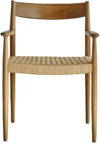 Καρέκλα Nextdeco μασίφ ξύλο δρυός Υ78x58x48εκ.