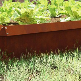 vidaXL Φράκτης σαλιγκαριών 4 pcs 50 x 3,5 x 25 εκ Σκ rusty