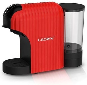 Μηχανή εσπρέσο 7σε1 Crown CCM-1532R, 20 bar, 0,9 l, 7 προσαρμογείς, ενδείξεις LED, έλεγχος μήκους καφέ, κόκκινο/μαύρο