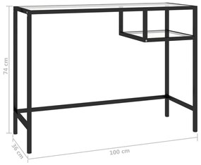 ΓΡΑΦΕΙΟ ΥΠΟΛΟΓΙΣΤΗ ΔΙΑΦΑΝΟ 100 X 36 X 74 ΕΚ. ΑΠΟ ΓΥΑΛΙ 331621