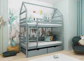 Κουκέτα ALEA 90x200 στάχτη LN6162