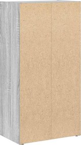 vidaXL Βιβλιοθήκη Γκρι Sonoma 40x24x77 εκ. από Επεξεργασμένο Ξύλο
