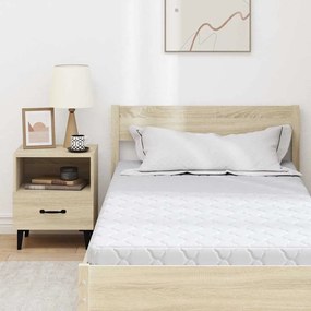 vidaXL Στρώμα Λευκό 100 x 200 cm Ζακάρ ύφασμα