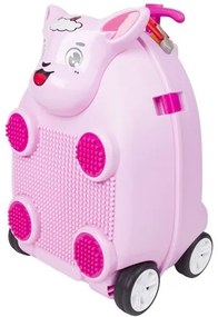 Παιδική Βαλίτσα Zoolittle Trolly Sheep Ροζ με Τουβλάκια