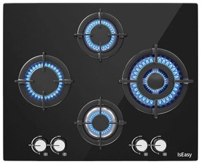 IsEasy Four-zones glass panel gas stove MGBG-604B