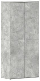 vidaXL Ντουλάπι Παπουτσιών Γκρι 80x39x180 εκ. Οικονομικό ξύλο