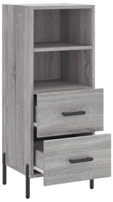 vidaXL Ντουλάπι Γκρι Sonoma 34,5x34x90 εκ. από Επεξεργασμένο Ξύλο