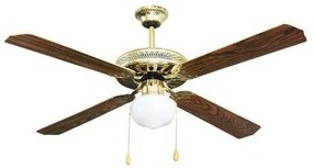 Ανεμιστήρας Οροφής Φ130 AC 60W Deco 02-00103 E27 LINEME-02-00103-6-Χρυσό 02-00103-6