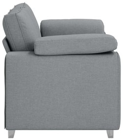 vidaXL Καναπές 120cm Ανοιχτό γκρι ύφασμα