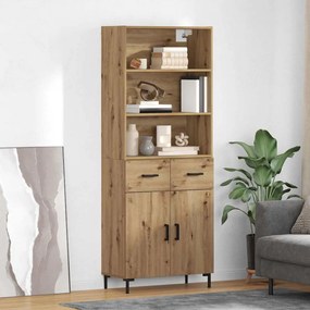VidaXL Highboard Artisan Oak 69,5 x 34 x 180 εκ. Επεξεργασμένο Ξύλο