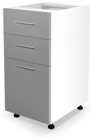 VENTO DS3-40/82 lower cabinet with drawers, color: white/light grey DIOMMI V-UA-VENTO-D3S_H-40/82-J.POPIEL DIOMMI-60-22795