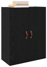 vidaXL Τοίχου Ντουλάπα Επιτοίχιο 2 pcs Μαύρη Οξυά 69,5 x 34 x 90 εκ.